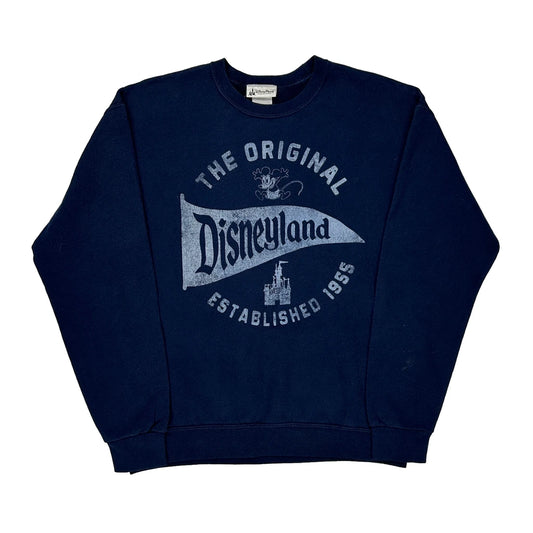 Disneyland Disney Sweatshirt - Medium Navy Cotton Blend