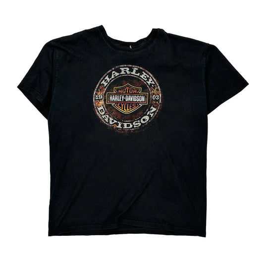 Harley Davidson T-Shirt - Large Black Cotton