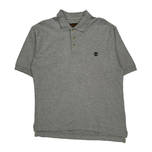Timberland Polo Shirt - Medium Grey Cotton