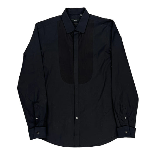 Hugo Boss Slim Fit Shirt - Medium Black Cotton
