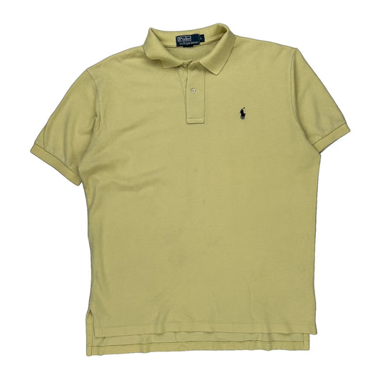 Polo By Ralph Lauren Polo Shirt - Large Yellow Cotton