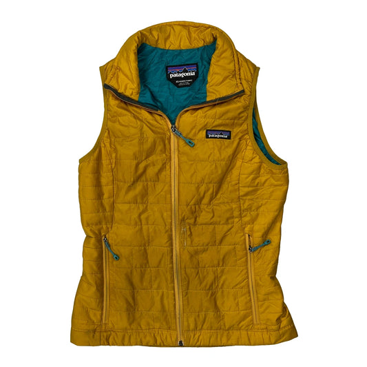 Vintage Patagonia Gilet - XS Yellow Polyester