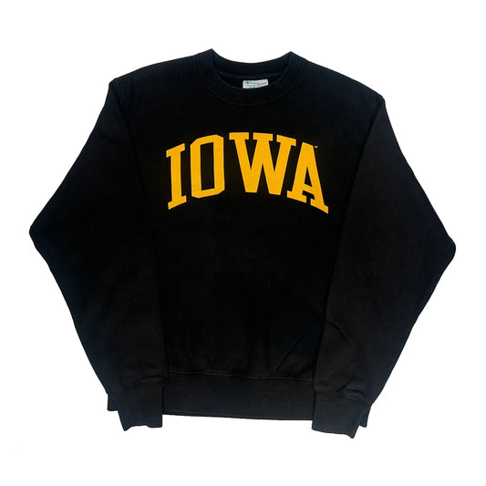 Champion College Sweatshirt - Medium Black Cotton