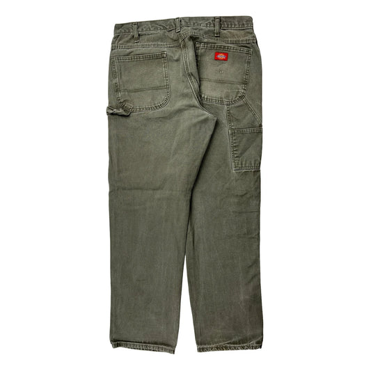 Dickies Carpenter Trousers - 33W 33L Grey Cotton