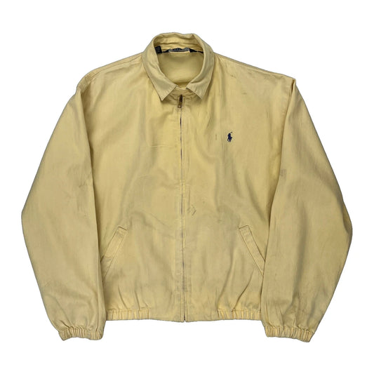 Made In USa Polo By Ralph Lauren Harrington Jacket - Medium Yellow Cotton