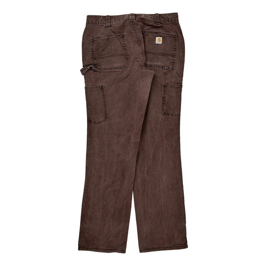 Carhartt Carpenter Trousers - 32W 33L Brown Cotton