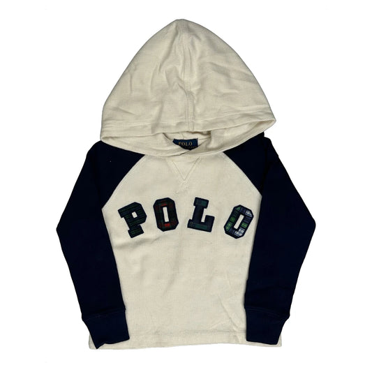 Age 2 Polo By Ralph Lauren Hoodie - 2XS Cream Cotton