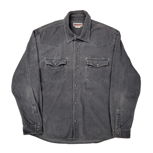 Quiksilver Shirt - Medium Grey Corduroy