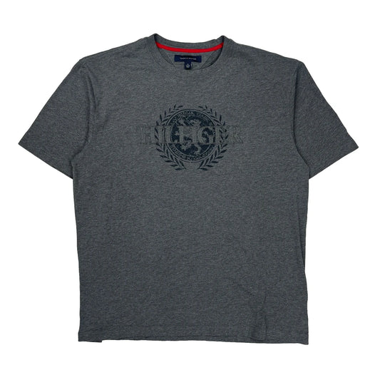 Tommy Hilfiger T-Shirt - XL Grey Cotton