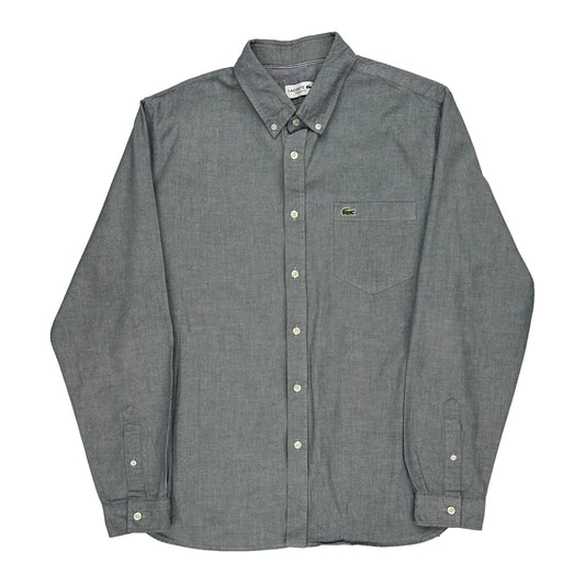 Lacoste Shirt - Large Grey Cotton