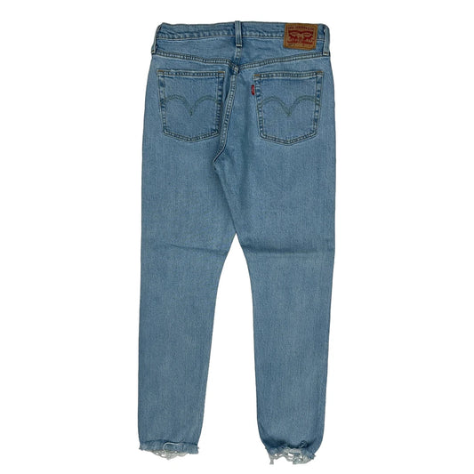 501 Levis Jeans - 28W UK 8 Light Wash Cotton