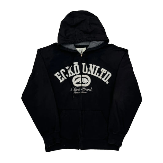 Vintage Ecko Unltd Spellout Hoodie - XL Black Cotton