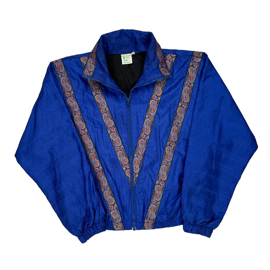 Made In Usa Lily'S Of Bevery Hills Shell Jacket - Small Blue Nylon