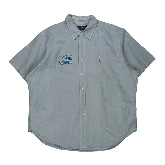 Ralph Lauren Short Sleeve Shirt - 2XL Blue Cotton