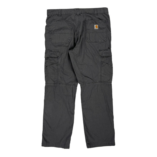 Carhartt Cargo Trousers - 35W 31L Grey Cotton Blend