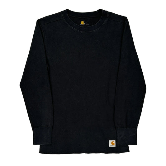 Carhartt Long Sleeve T-Shirt - Medium Black Cotton