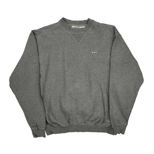 Reebok Sweatshirt - Large Grey Cotton Blend