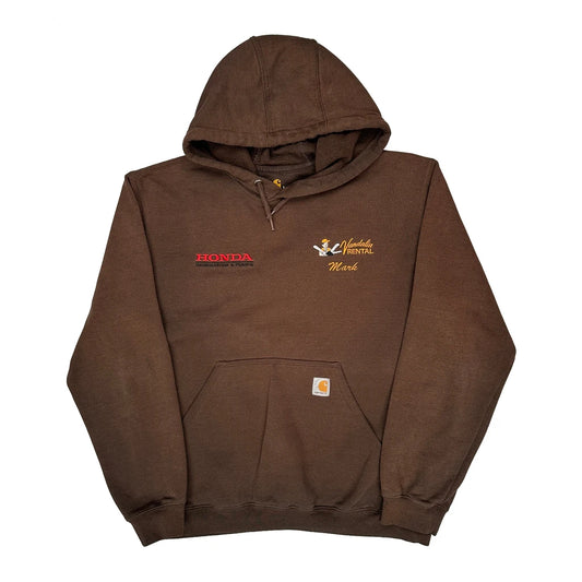Vintage Honda Generators & Pumps Carhartt Hoodie - Large Brown Cotton