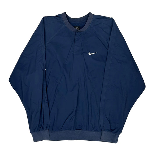 Vintage Golf Nike Windbreaker - Medium Blue Polyester