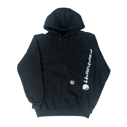 Loose Fit Carhartt Hoodie - Medium Black Cotton Blend