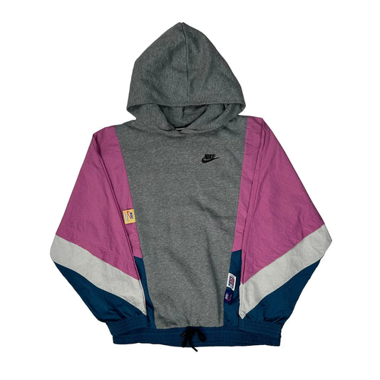 Nike Windbreaker - Small Grey Cotton Blend