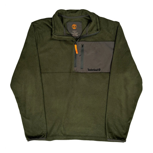 Vintage Timberland Fleece - Large Green Polyester
