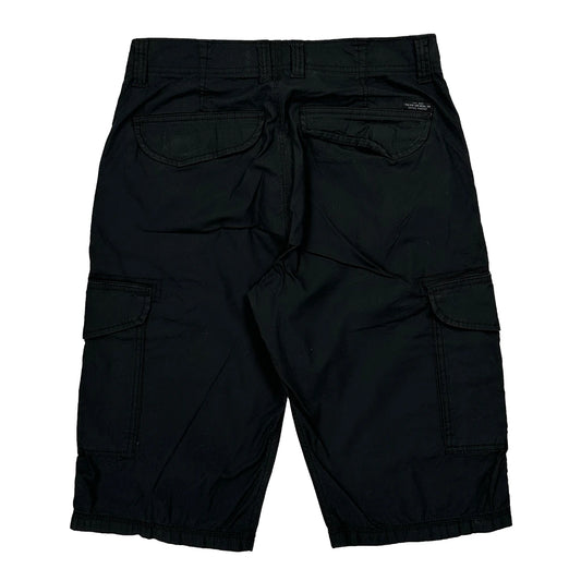 Vintage Lee Cargo Shorts - 30W 11L Black Cotton