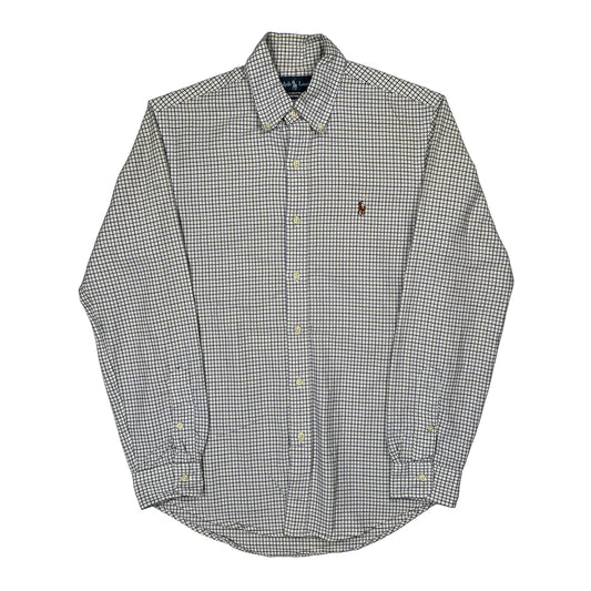 Ralph Lauren Checked Shirt - Small White Cotton