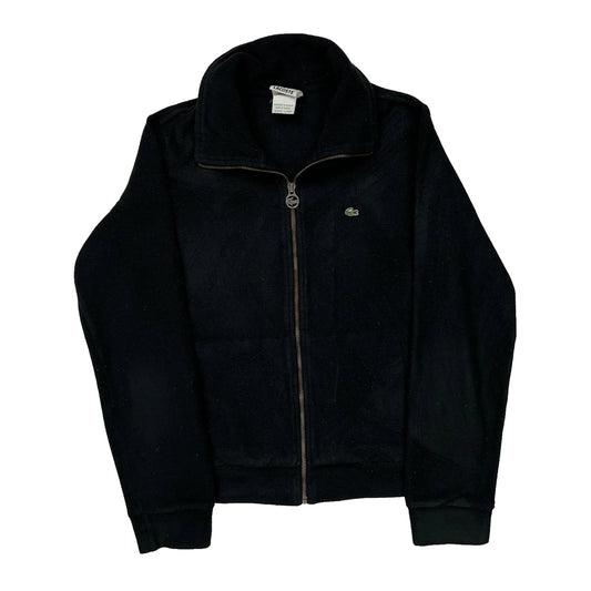 Lacoste Fleece Jacket - Medium Black Polyester