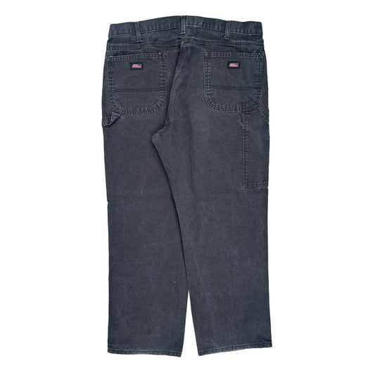 Dickies Carpenter Trousers - 38W 30L Grey Cotton