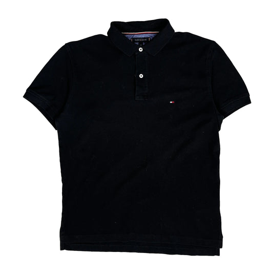 Tommy Hilfiger Polo Shirt - Medium Black Cotton
