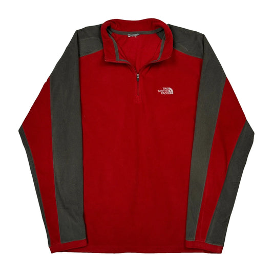 The North Face Fleece - Medium Red Polyester