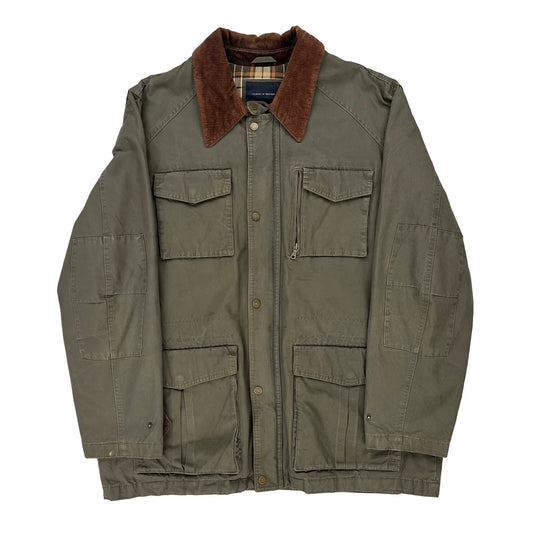 Tommy Hilfiger Checked Jacket - 2XL Brown Cotton