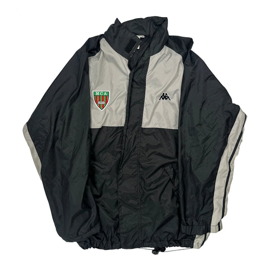 Vintage Mc Alger Kappa Graphic Windbreaker - Large Black Polyester