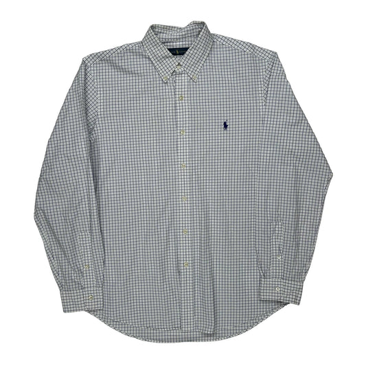 Vintage Ralph Lauren Checked Shirt - Large White Cotton