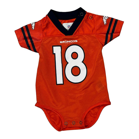 Age 3-6 Months Broncos Nfl Football Bodysuit - 4XS Orange Polyester
