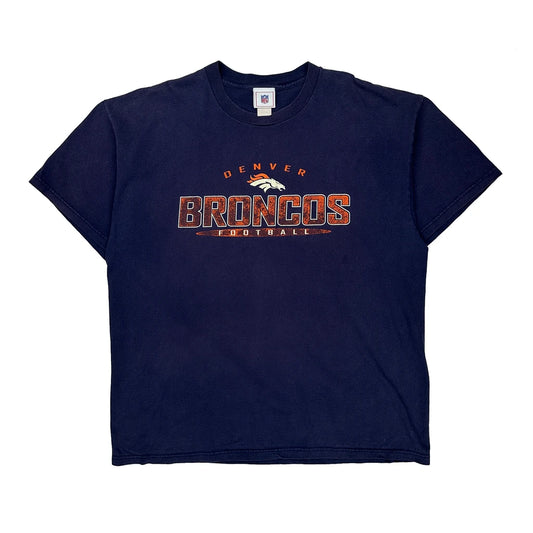 Denver Broncos Nfl T-Shirt - XL Navy Cotton
