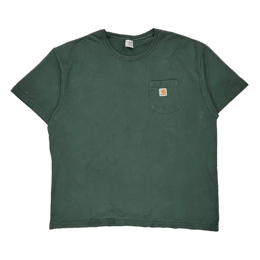 Carhartt T-Shirt - 2XL Green Cotton