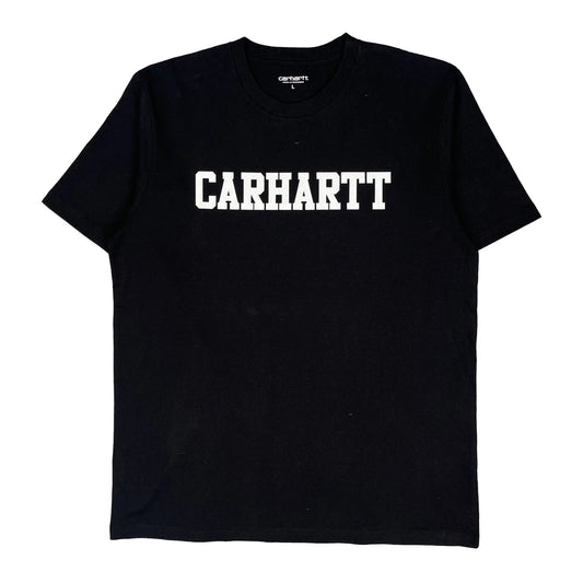 Carhartt Spellout T-Shirt - Large Black Cotton