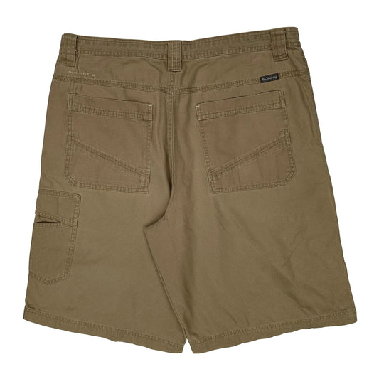 Columbia Cargo Shorts - 36W 11L Khaki Cotton
