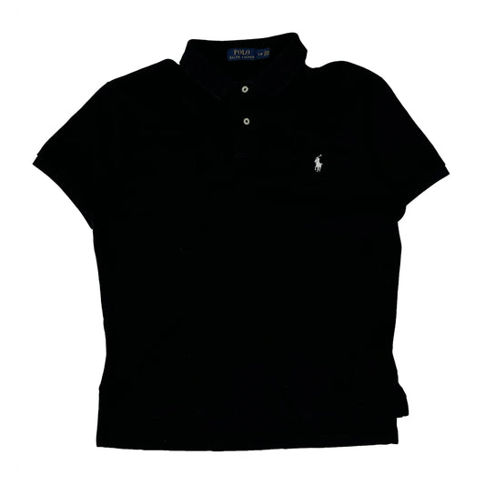Polo By Ralph Lauren Polo Shirt - Large Black Cotton