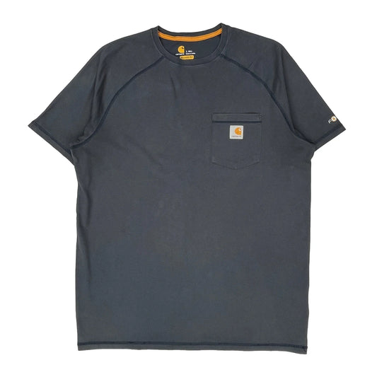 Carhartt Tall T-Shirt - Large Grey Cotton