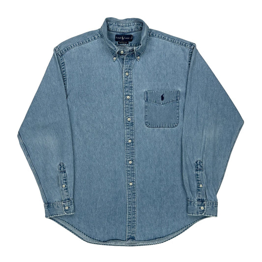 Ralph Lauren Denim Shirt - XL Blue Cotton