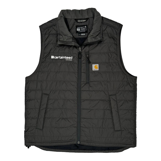 Vintage Rain Defender Carhartt Gilet - Large Grey Polyester