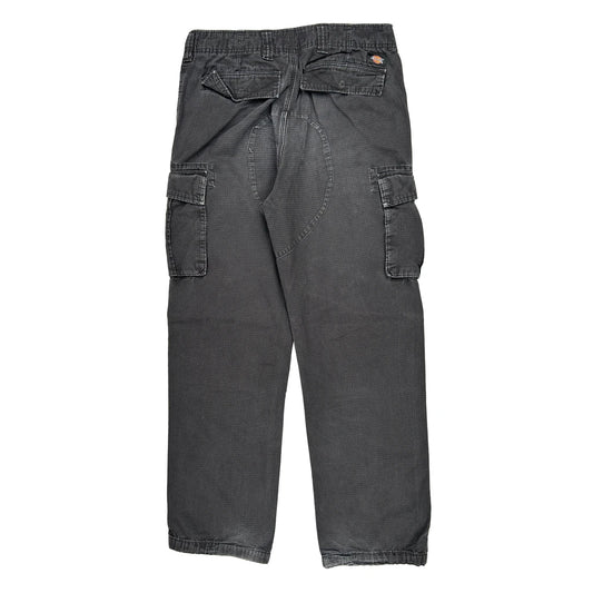 Dickies Carpenter Trousers - 34W 32L Grey Cotton Blend