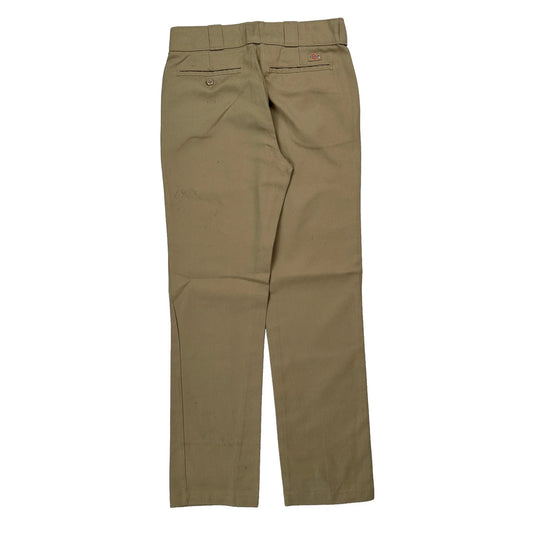 Dickies Trousers - 28W UK 8 Beige Cotton