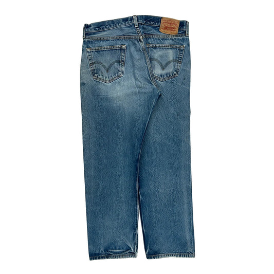 501 Levis Jeans - 35W 29L Blue Cotton