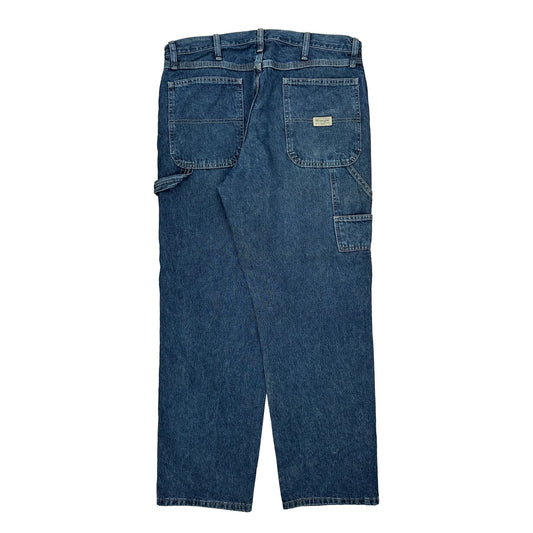 Wrangler Carpenter Jeans - 34W 32L Blue Cotton