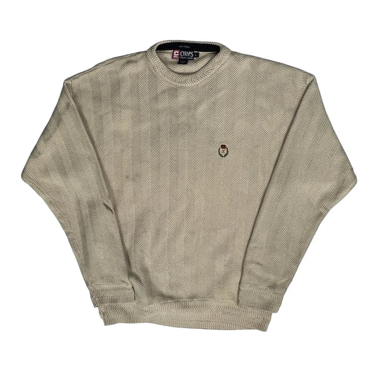 Chaps Ralph Lauren Jumper - Large Beige Cotton