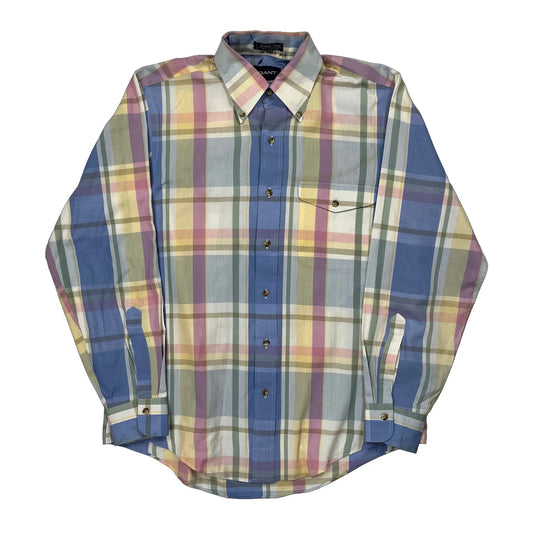 Vintage Gant Checked Shirt - Medium Multicoloured Cotton